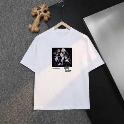 Portrait Poster Crew Neck T‑Shirt