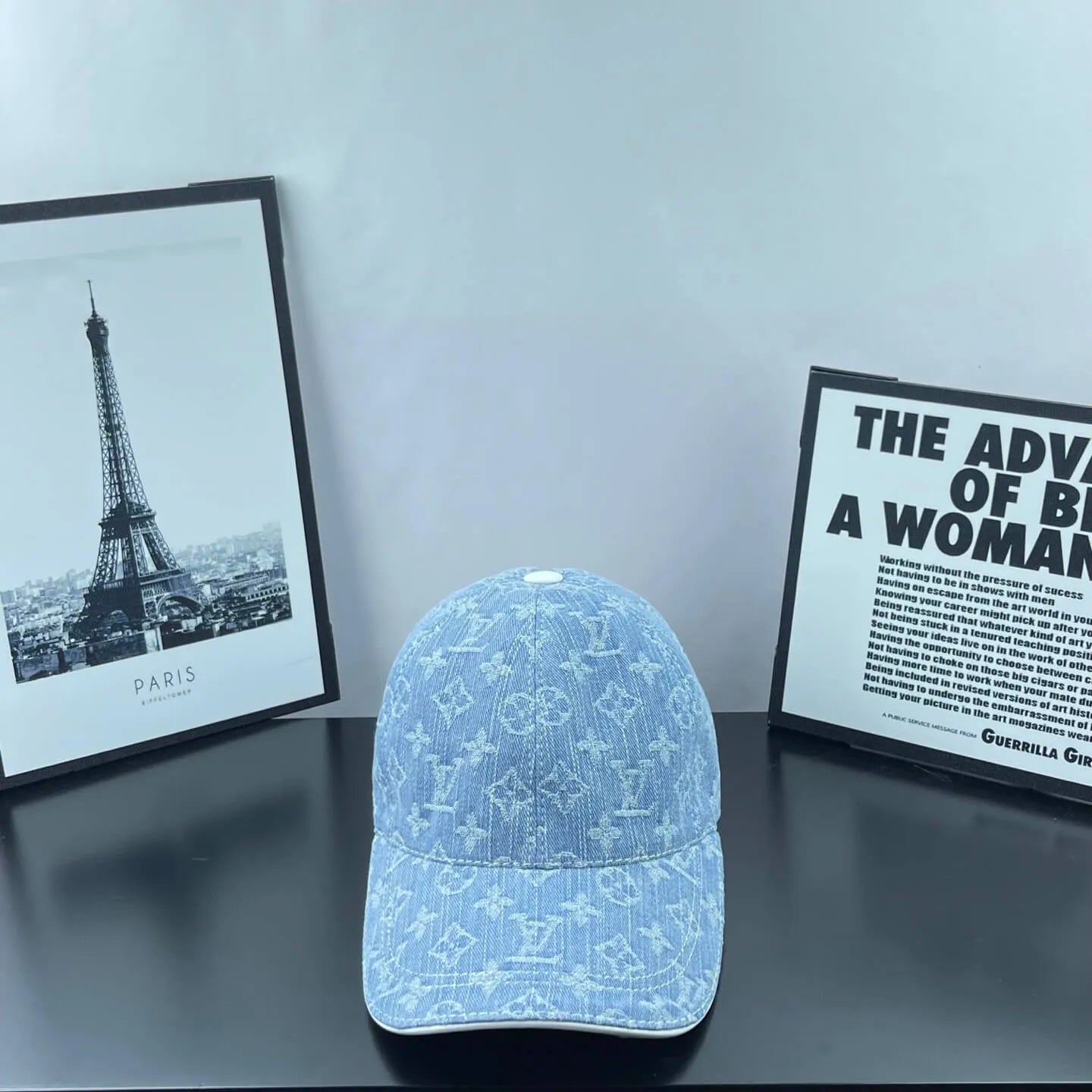 Denim Jacquard Webbing Baseball Cap