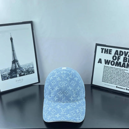 Denim Jacquard Webbing Baseball Cap