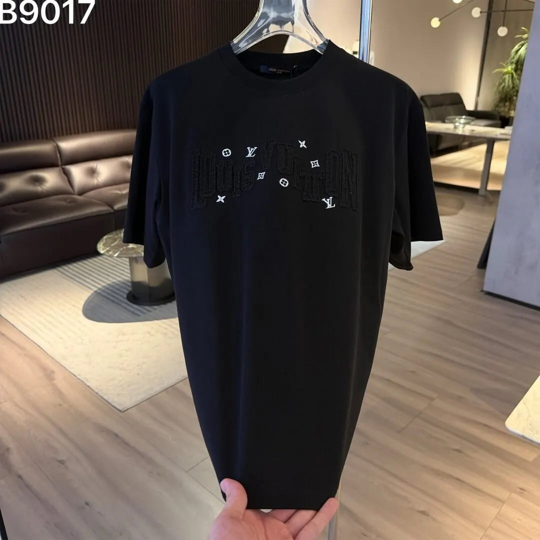 Classic Letter Embroidered T‑Shirt