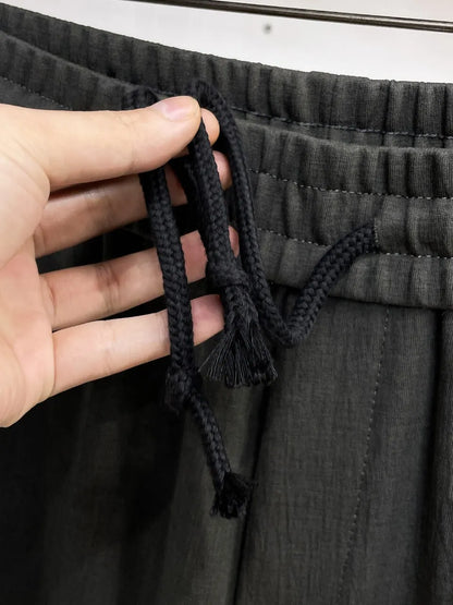 Circular Patch Loose Straight‑leg sweatpants