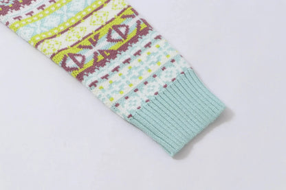 Retro Geo Jacquard Knit