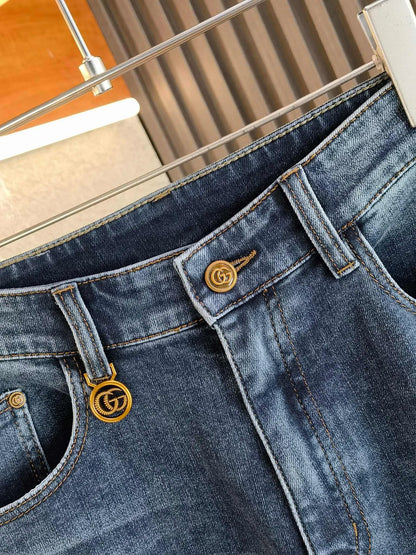 Classic Double G Denim Pants
