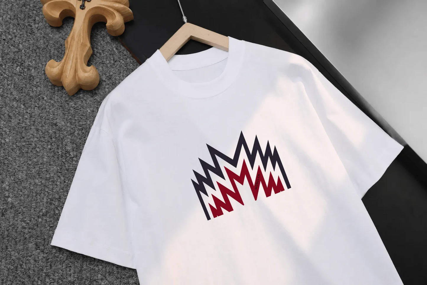 Zig‑zag M Print T‑Shirt