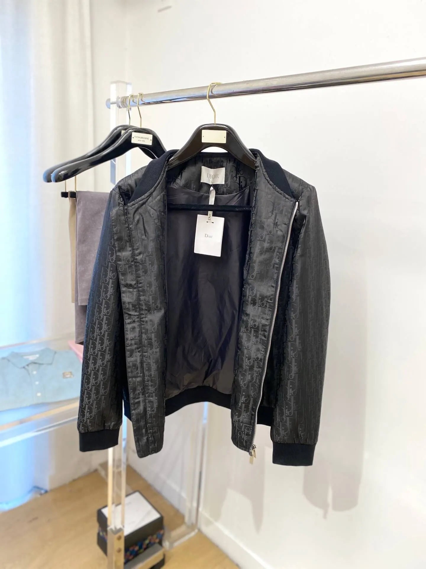 Subtle All‑Over Print Jacket