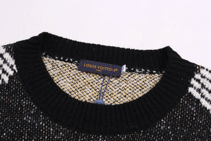 Argyle Letter Sweater