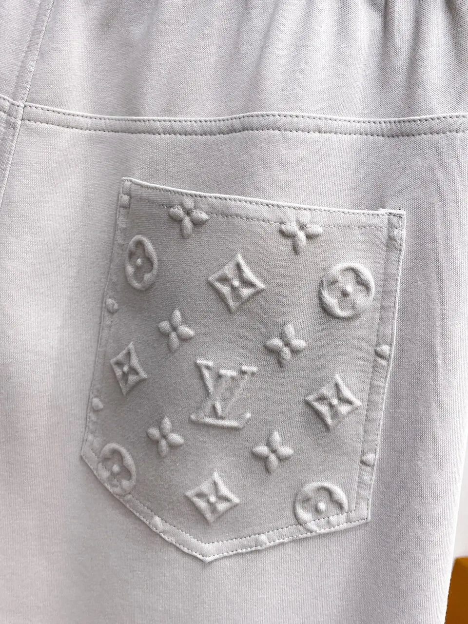 Patchwork Embossed Monogram Pants