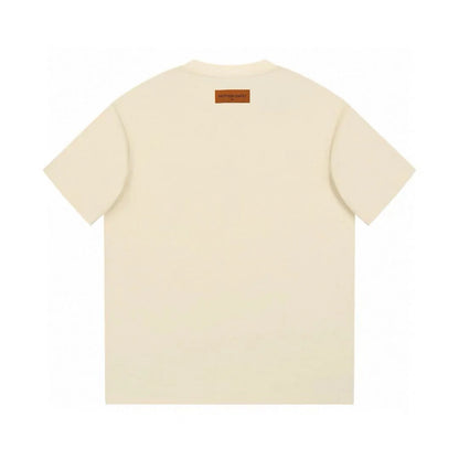 Silver Letter Print T Shirt