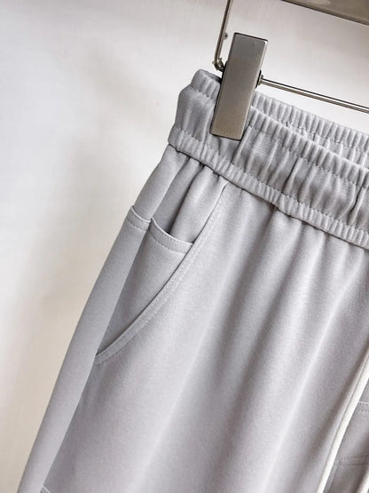 Patchwork Embossed Monogram Pants