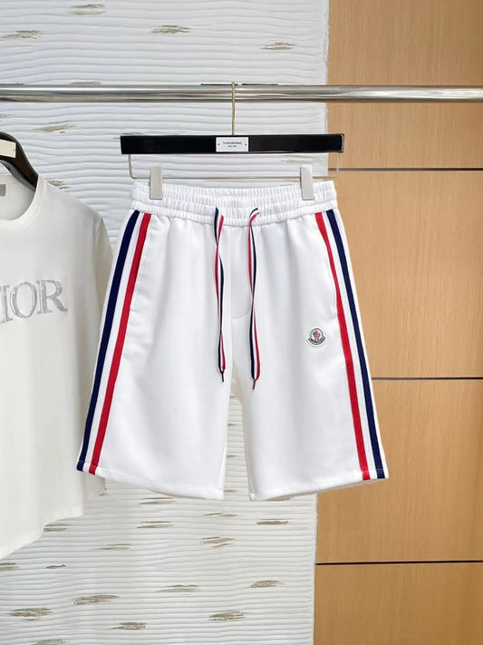 Ribbed Side Tape Badge Shorts