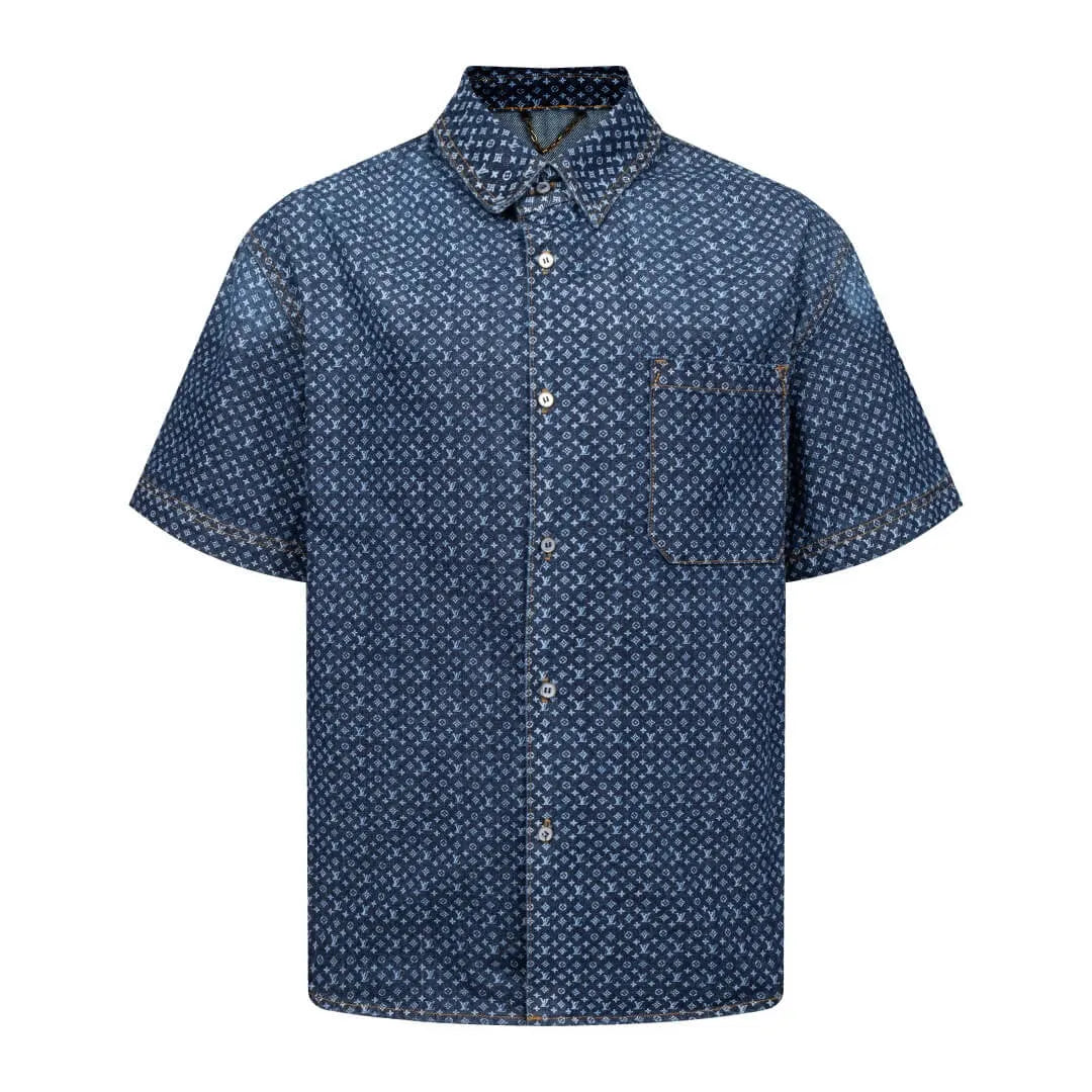 All‑Over Print Denim T‑Shirt