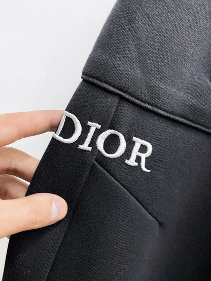 Patch‑Embroidered Cargo‑Style Pants