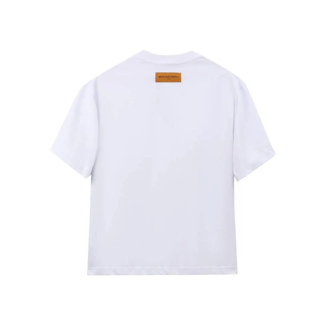 Shadow Diagonal Letter Print T-Shirt