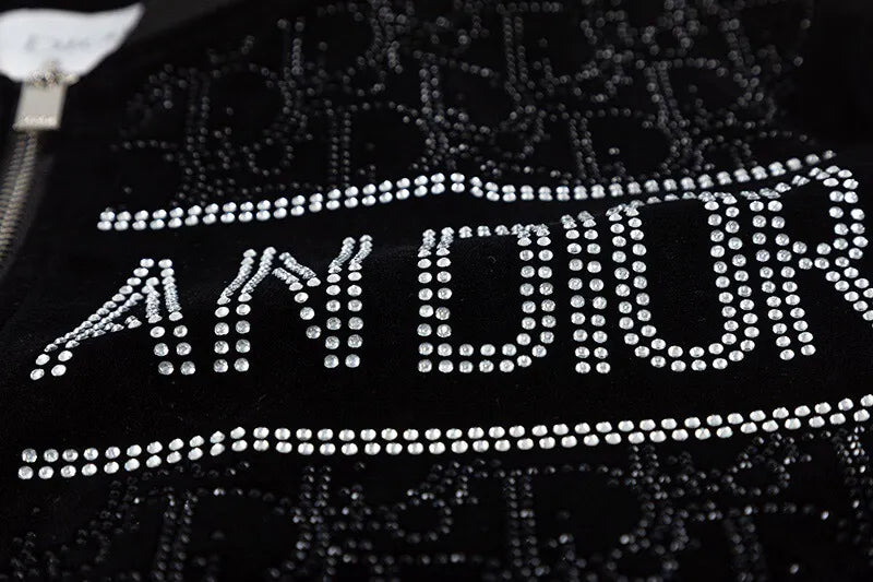 Rhinestone Letter Jacket