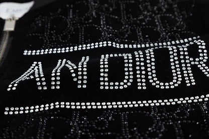 Rhinestone Letter Jacket