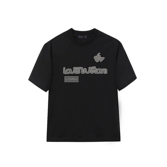 Double Sided 00 Number Letter Print T-Shirt