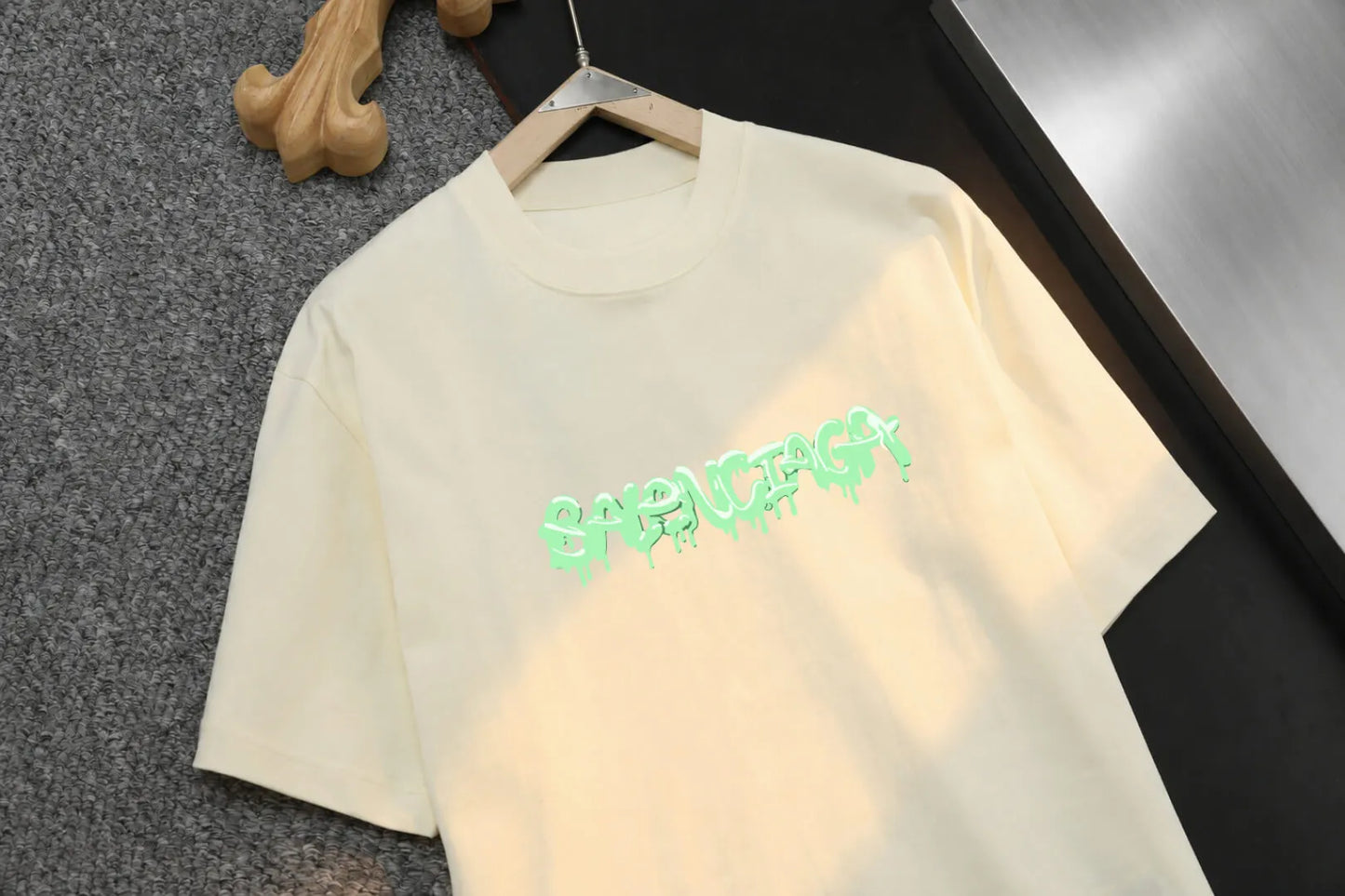 Graffiti Drip Letter Print T‑Shirt