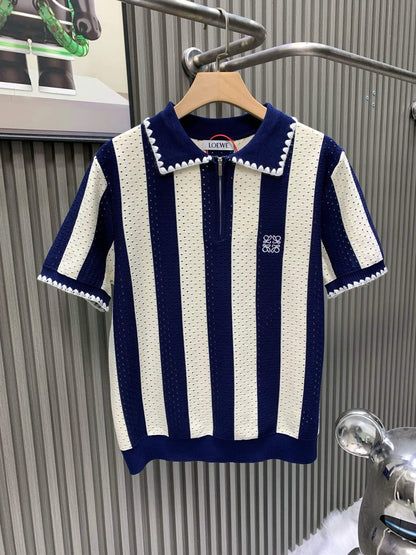 Diamond Jacquard Polo T-Shirt