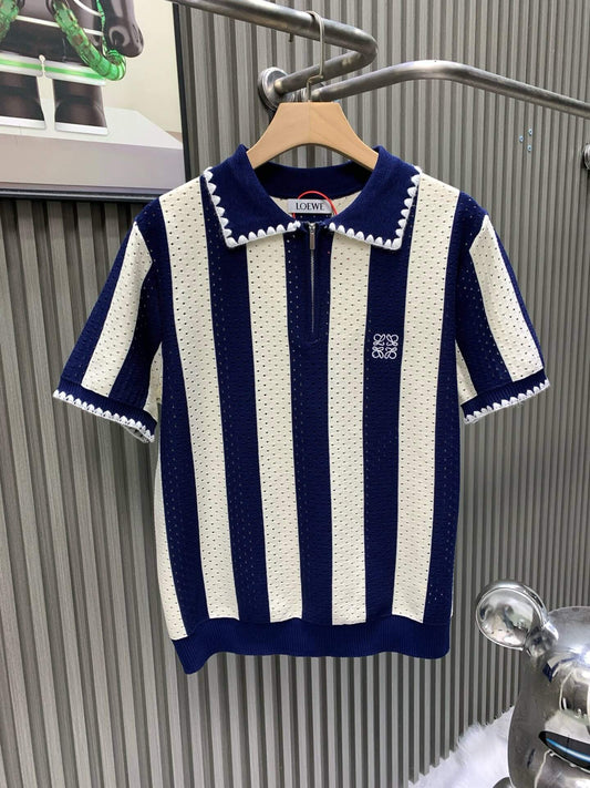 Diamond Jacquard Polo T-Shirt