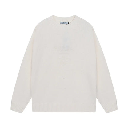 Tone‑on‑Tone Cream Sweater
