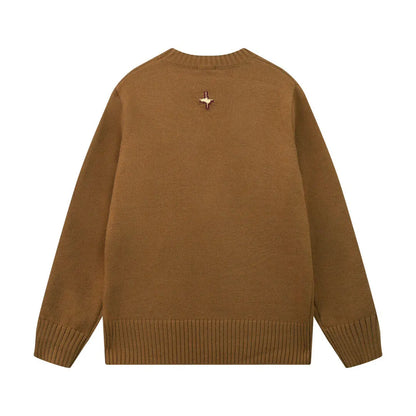Side Graphic Knit Sweater