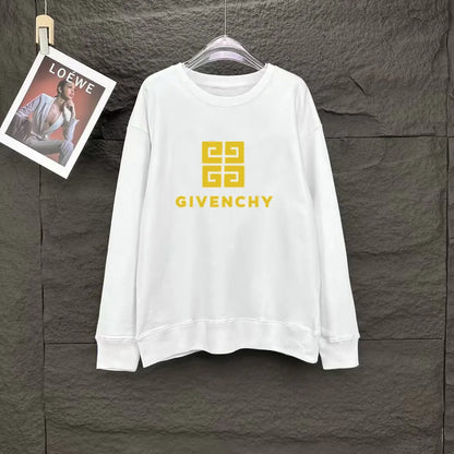 New Yellow Classic Print Sweatshirt