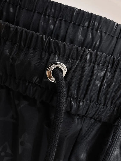 Dark Tone All‑Over Monogram Casual Shorts