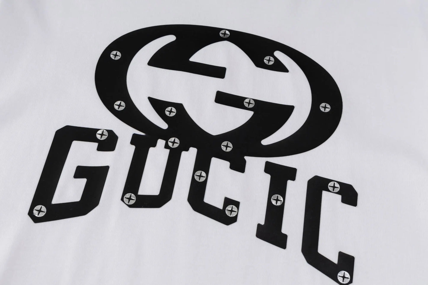 Screw Letter Print T-Shirt
