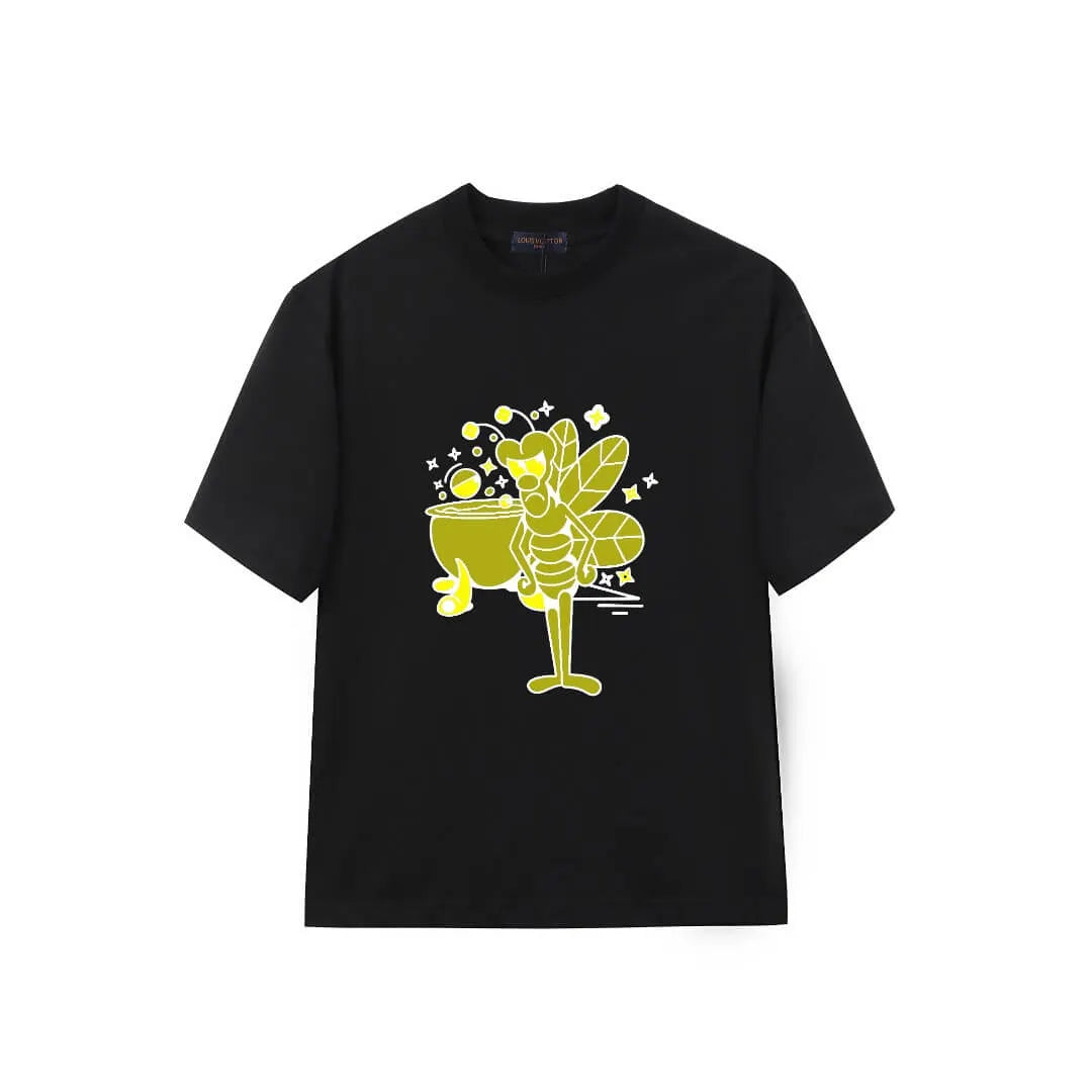 Cartoon Bug Magic Pot Print T-Shirt