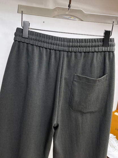 Circular Patch Loose Straight‑leg sweatpants