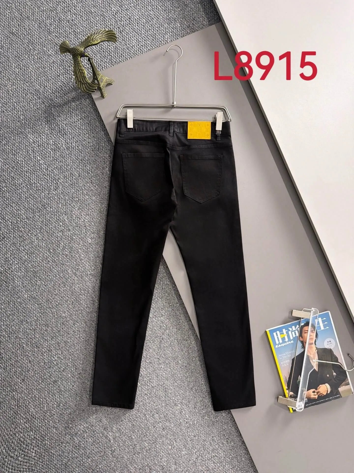 Contrast Patch Stretch Jeans