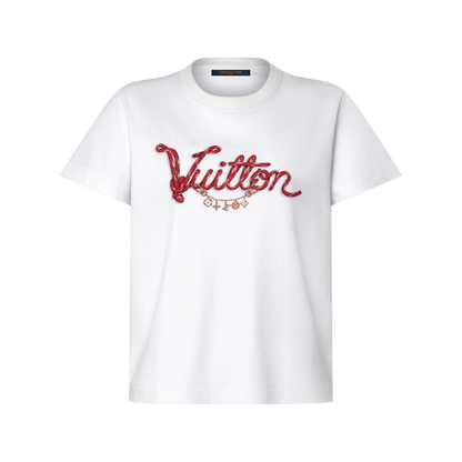 Red Letter Print T‑Shirt