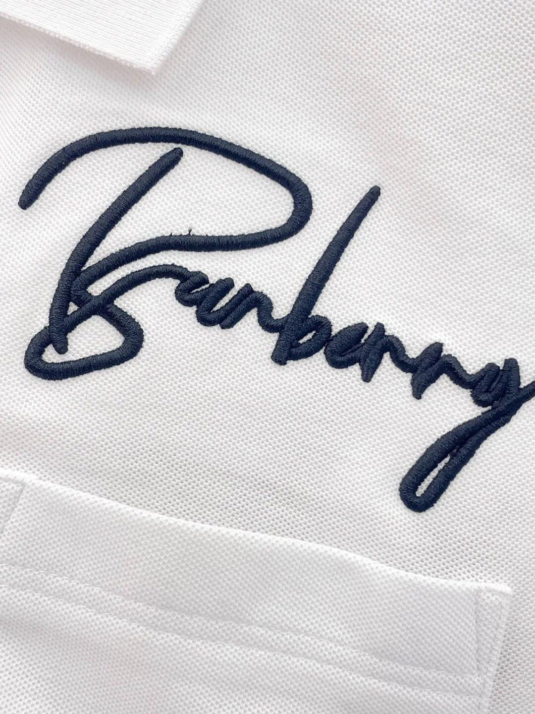 Letter Embroidered Polo Shirt