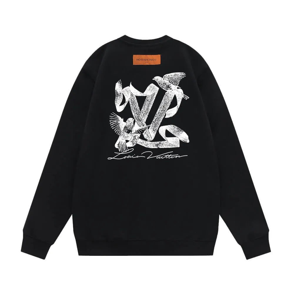 Bird Pattern Printing Sweatshirt