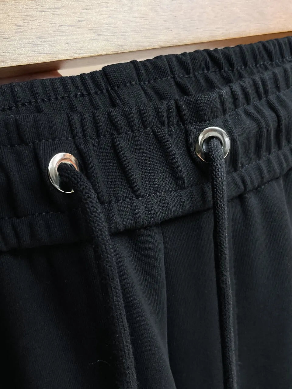Embossed Side‑Stripe Embroidery Straight Pants