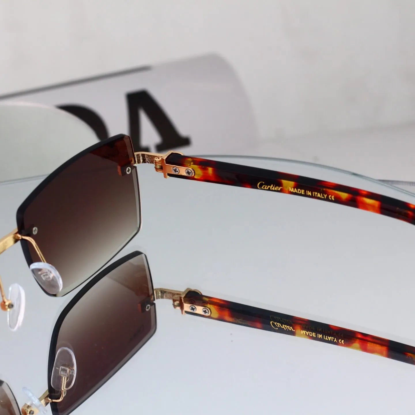 Rimless Business Square Sunglasses