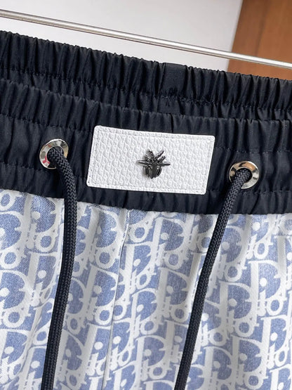 Label Badge Monogram Printed Shorts