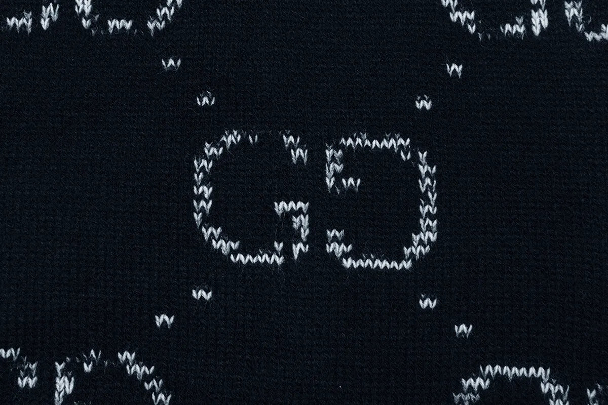 Vintage Jacquard Crew Neck Knit Sweater
