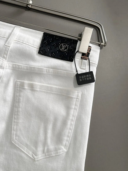 Classic Label Slim Straight Jeans