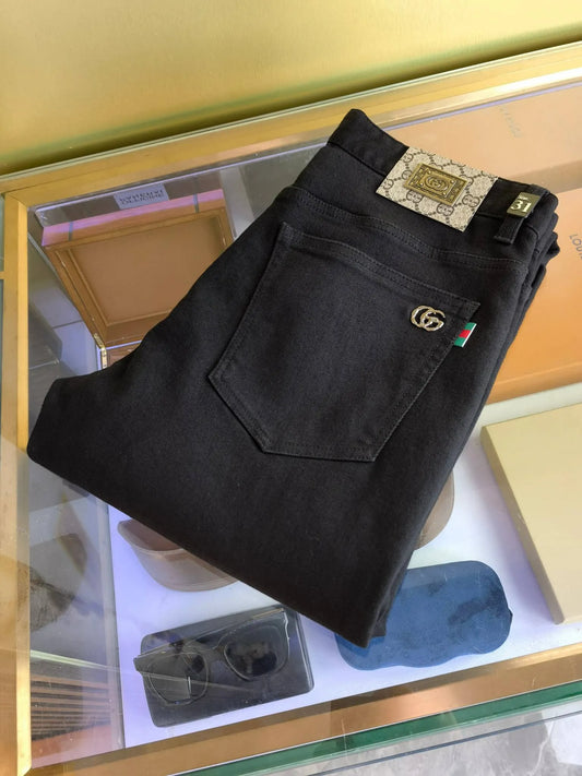 Double G Metal Emblem Jeans