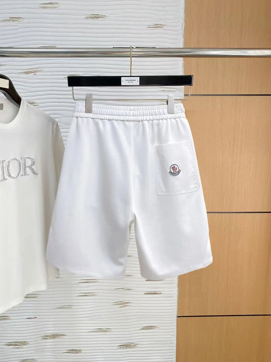 Ribbed Side Tape Badge Shorts