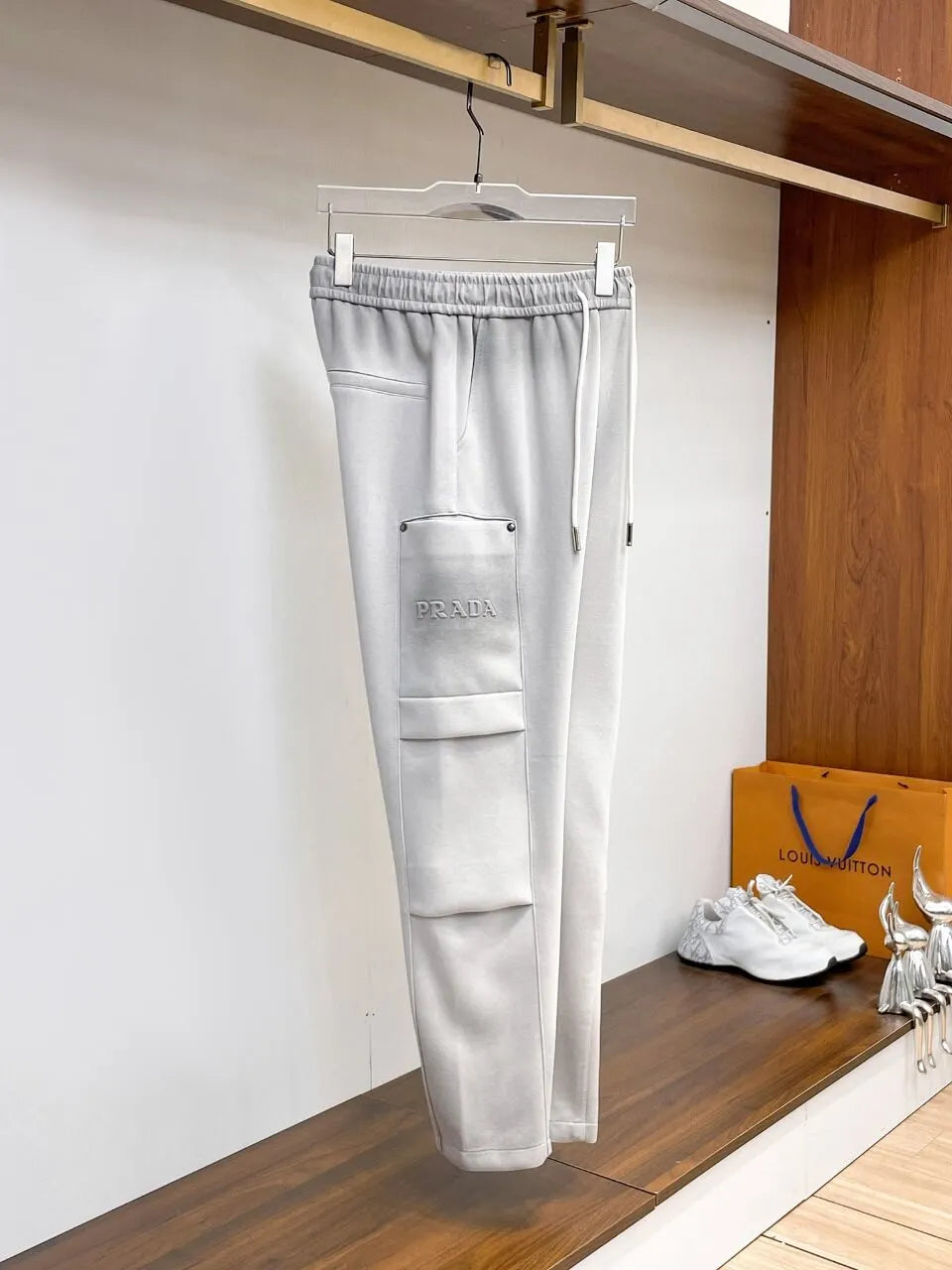 Dual‑Cargo Pocket Triangle  Pants