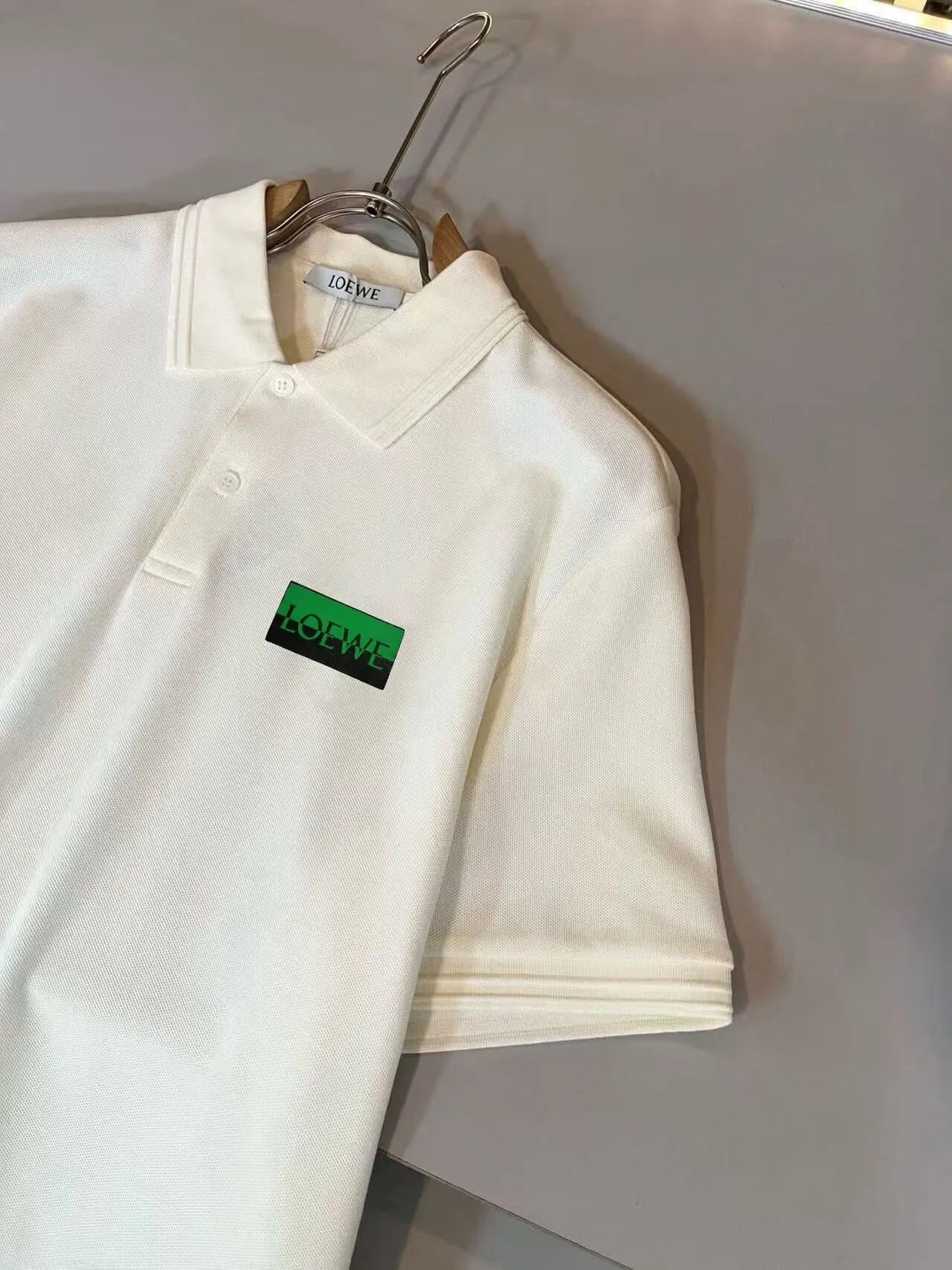 Contrast striped polo shirt