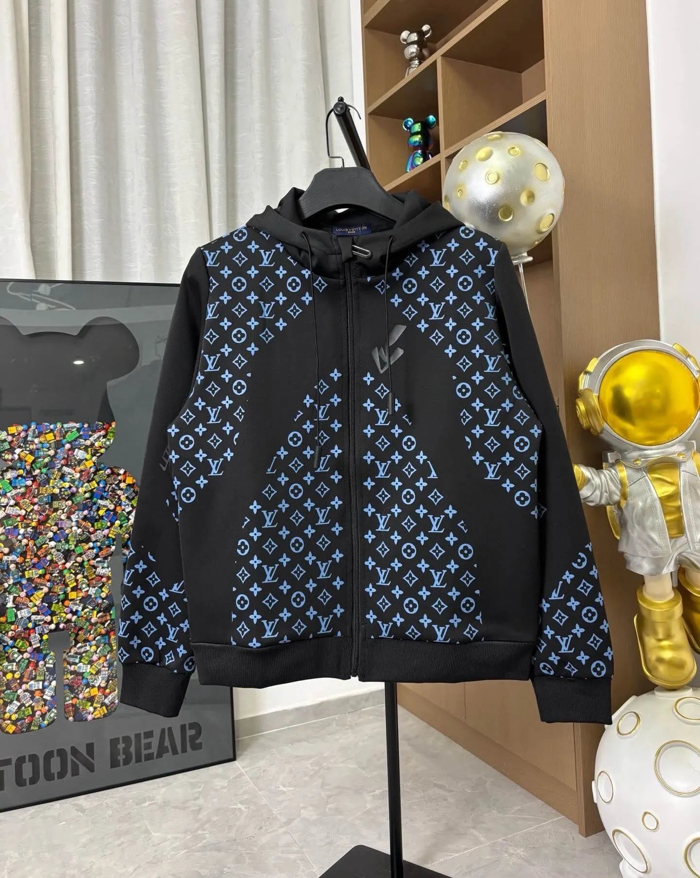 Spliced All‑Over Vintage Floral Jacket
