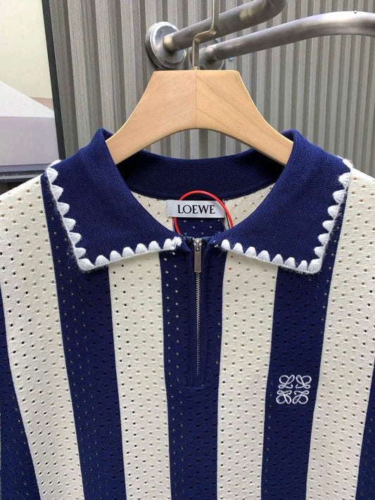 Diamond Jacquard Polo T-Shirt