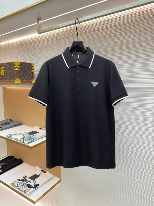 Classic Embroidered Triangle Polo Shirt