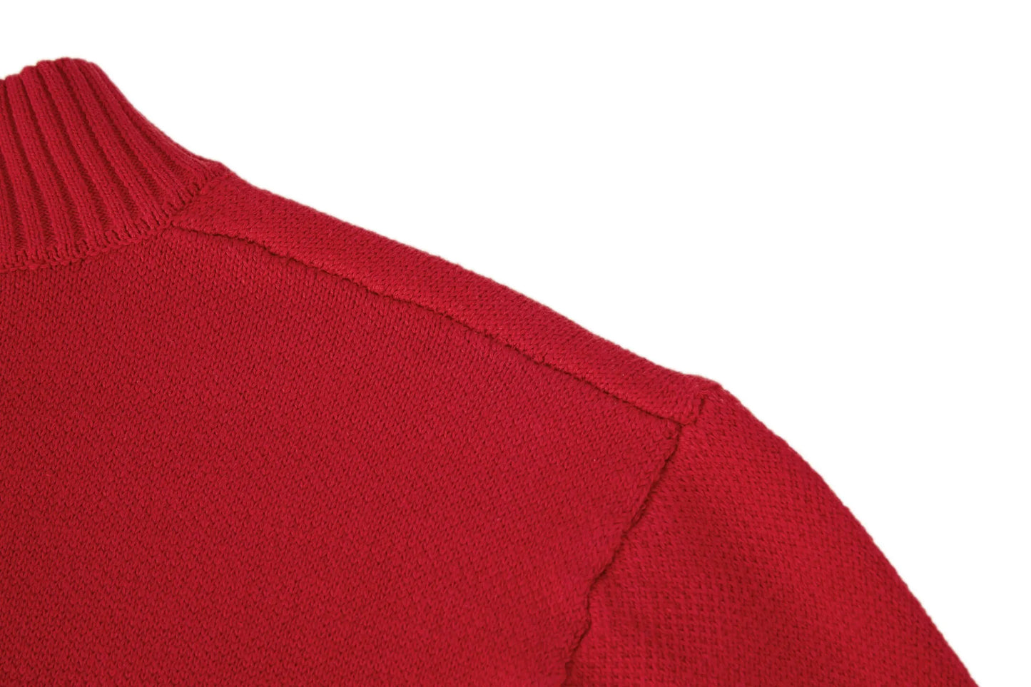 Stand Collar Zipper Knit Sweater