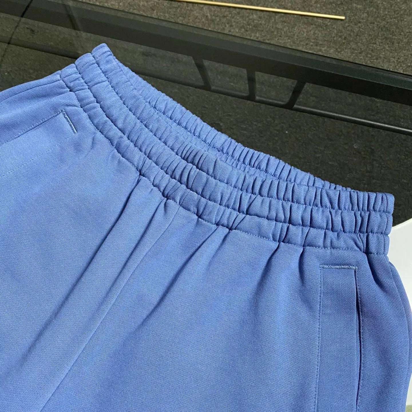 Letter Embroidery Straight Sweat Pants