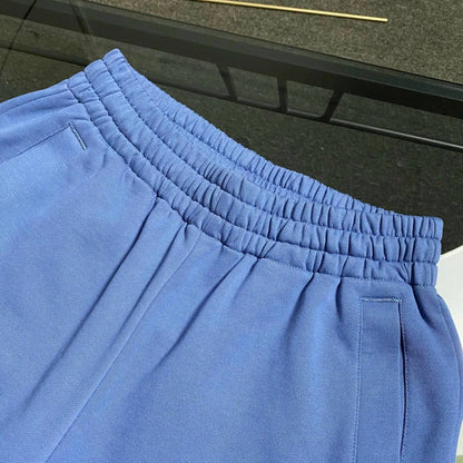 Letter Embroidery Straight Sweat Pants