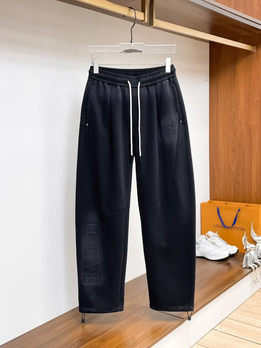 Dual‑Embossed  Relaxed Fit Pants